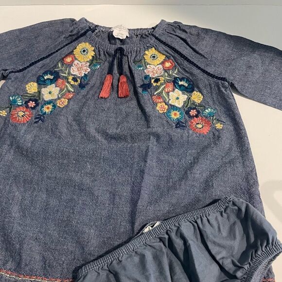 Mud Pie Embroidered Dress Size 12-18 Months - Picture 1 of 7